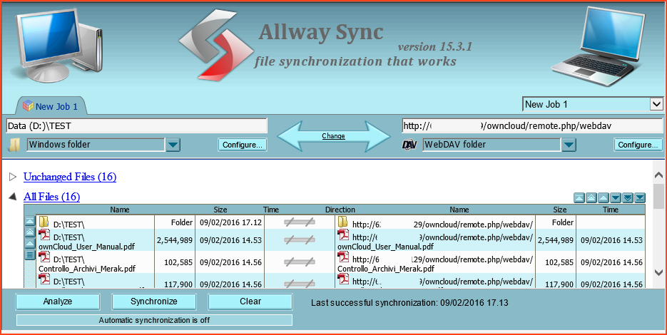 WebDav Owncloud
