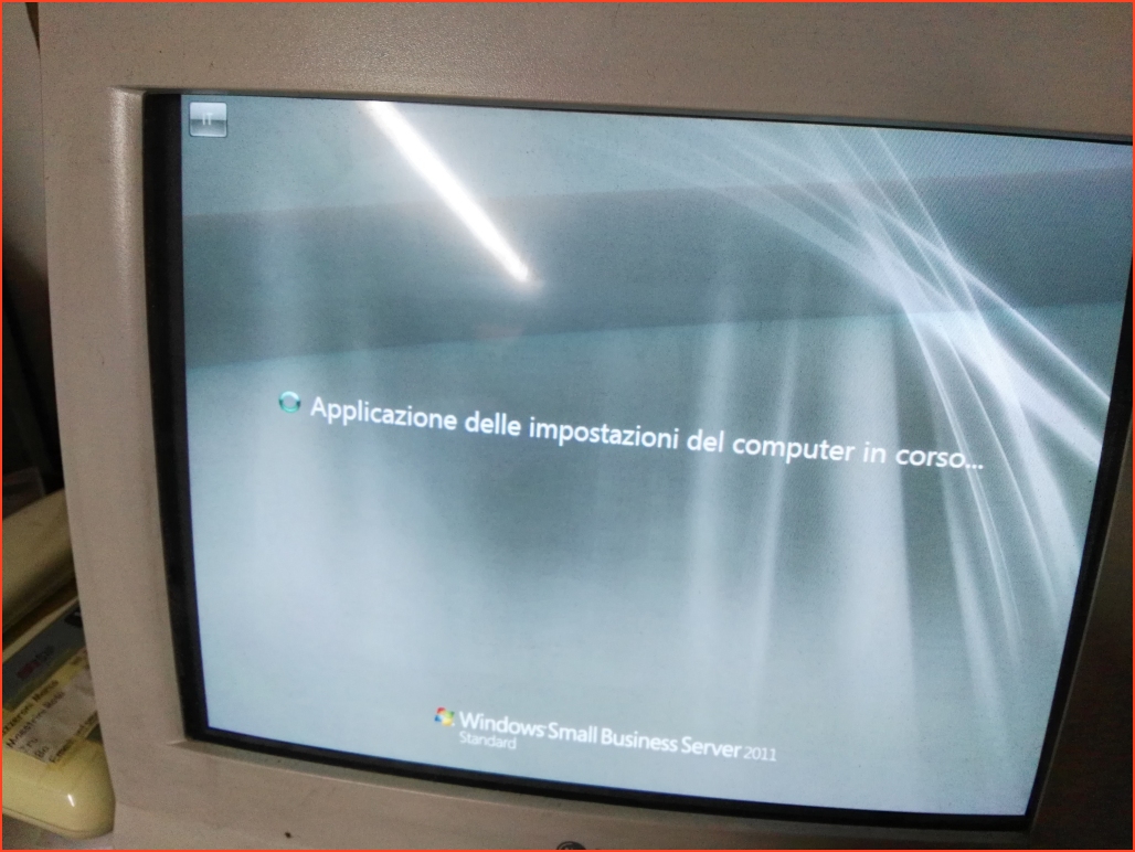 Applicazione delle impostazioni del computer in corso