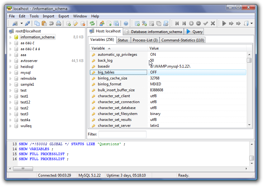 host_variables