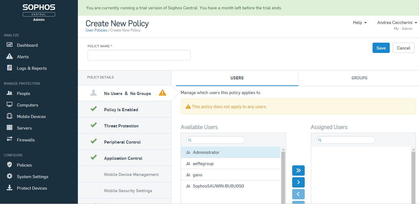 Sophos EndPoint Protection-WebServer