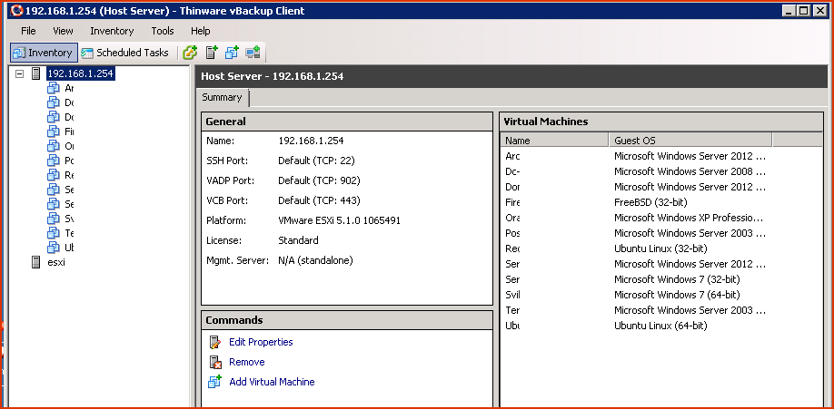Thinware vBackup Standard Edition