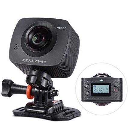 Andoer Dual-Lente 360 ​​Gradi VR 1920 * 960P 30fps HD da 8 Megapixel